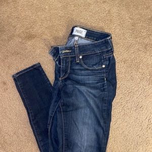 Sz 25 Paige skinny leg denim